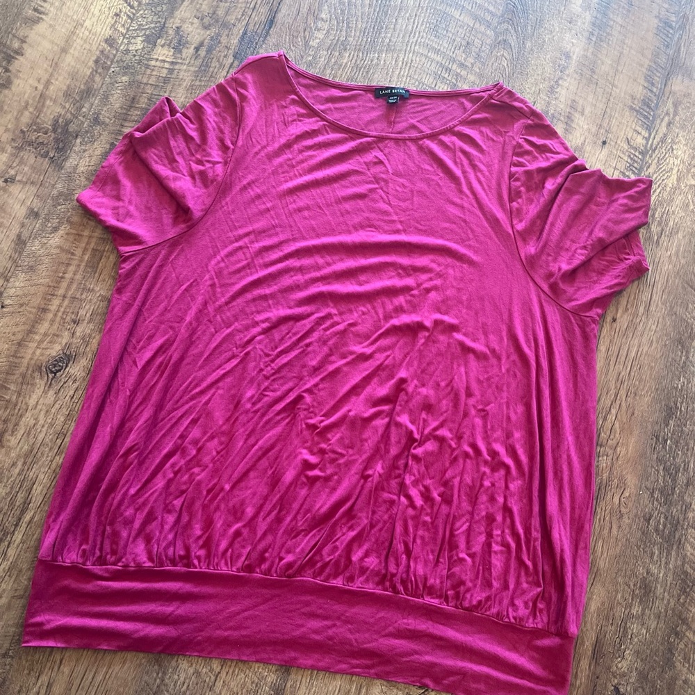Lane Bryant Banded Boatneck Top